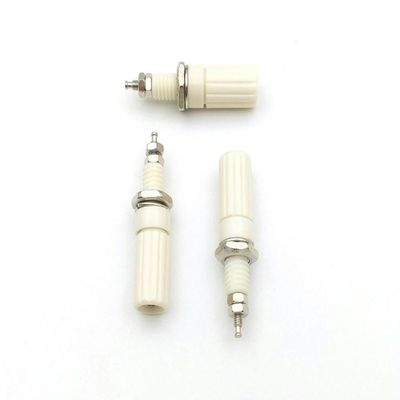 RKEBK for 100 PCS White Post Speaker Cable for 4mm Banana Plug