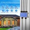 MokerLink IP67 Outdoor 5 Port Gigabit PoE Extender, IEEE 802.3 af/at/bt PoE Repeater 90W, 10/100/1000Mbps, 1 PoE in 4 PoE Out, Wall Mount Metal Waterproof POE Passthrough Switch view 2