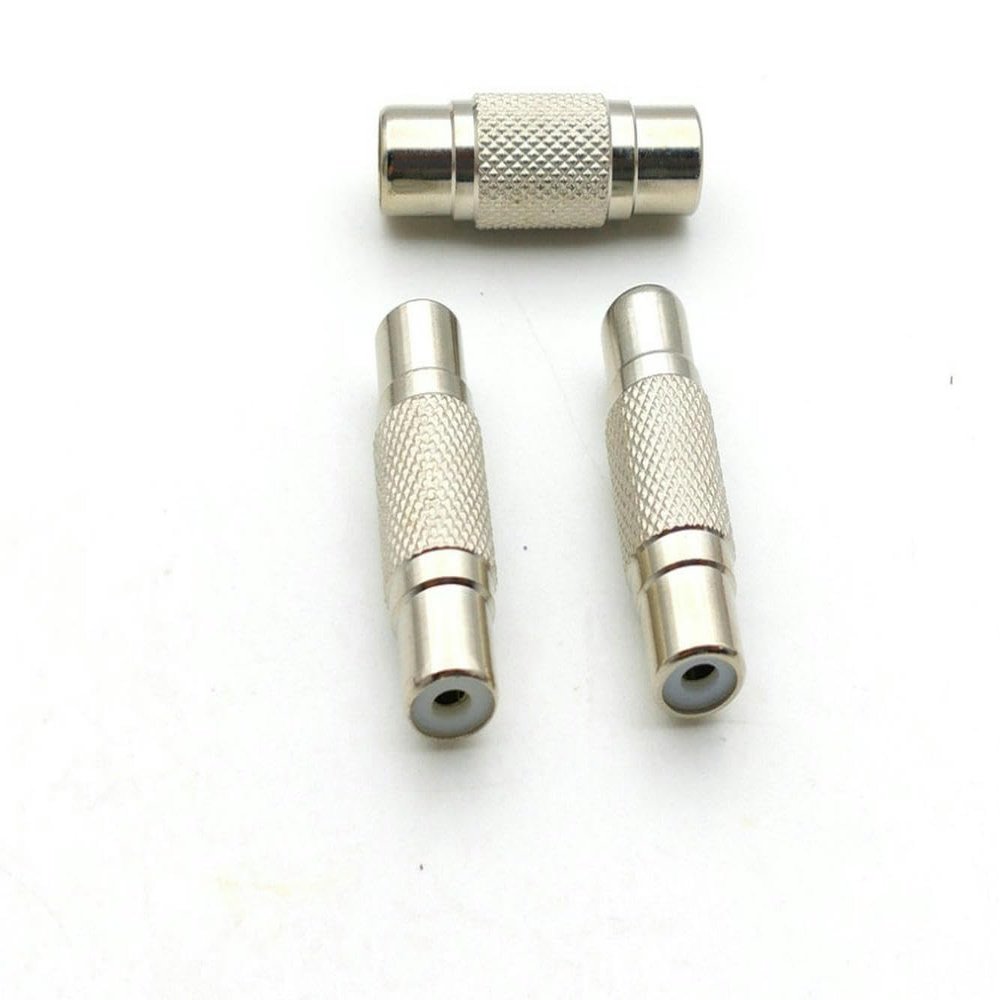 RKEBK for 50pcs RCA AV Audio Video Coupler Female to RCA Female Connector