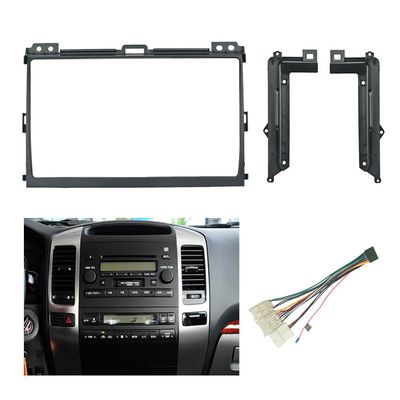 Fits for Toyota Land Cruiser Prado 120 LC120 Lexus GX470 2004-2009 Car Radio Stereo Fascia Frame Double DIN 9 inch Dash Installation Mounting Kit