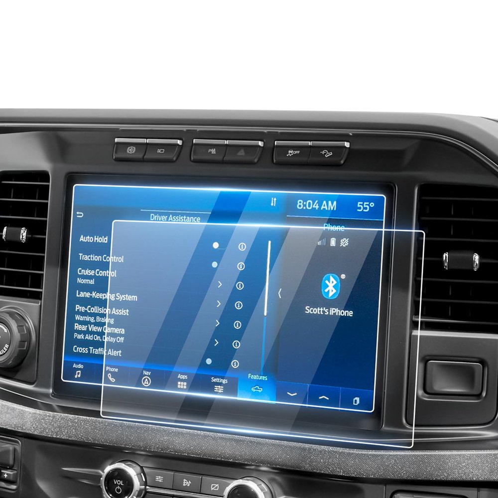 [Upgrade] 2 Pack Screen Protector for 2023~2025 2026 Ford Super Duty F250 F350 F450 Super Duty Accessories 12-Inch Touchscreen Tempered Glass Car Radio Screen Cover (Only Covers The Display Screen)