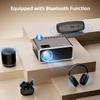 FUDONI Projector P3 and WiFi Bluetooth GC666, 5G Portable Projectors 4K Supported Native 1080P 12000L, Outdoor Mini LED Movie Projector for Home Theater, Compatible w/iOS Android Phone/TV Stick/Laptop view 4