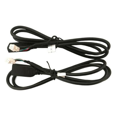PriaRi 2Pcs 75CM Car USB Cable Adapter 4Pin & 6Pin Connector USB Extension Cable Adapter Fit Compatible Andro1d Car Rad1o Stereo USB Cable Adapter