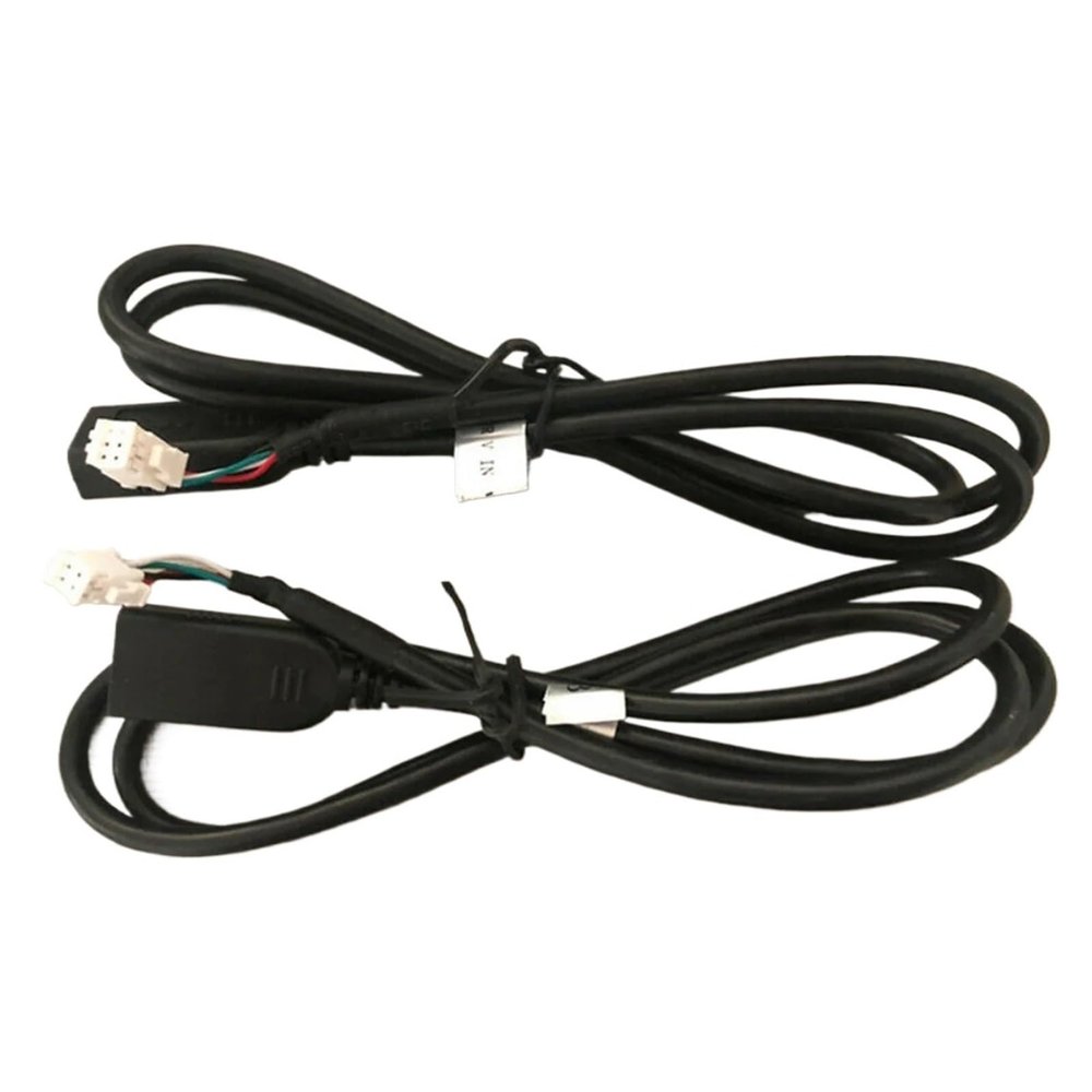 PriaRi 2Pcs 75CM Car USB Cable Adapter 4Pin & 6Pin Connector USB Extension Cable Adapter Fit Compatible Andro1d Car Rad1o Stereo USB Cable Adapter