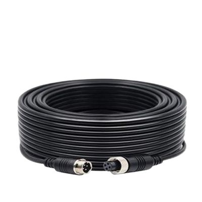 PriaRi 4 PIN Aviation Connector Cable Waterproof Extension Video and A-dio Cable 5M/15M/20M (Color : 15M)