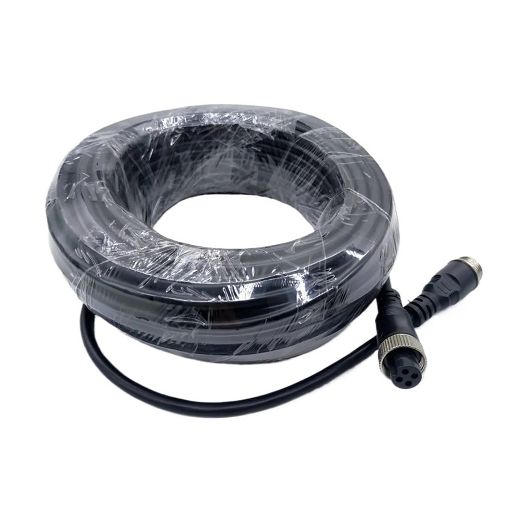 PriaRi 4 PIN Aviation Connector Cable Waterproof Extension Video and A-dio Cable 5M/15M/20M (Color : 5M)
