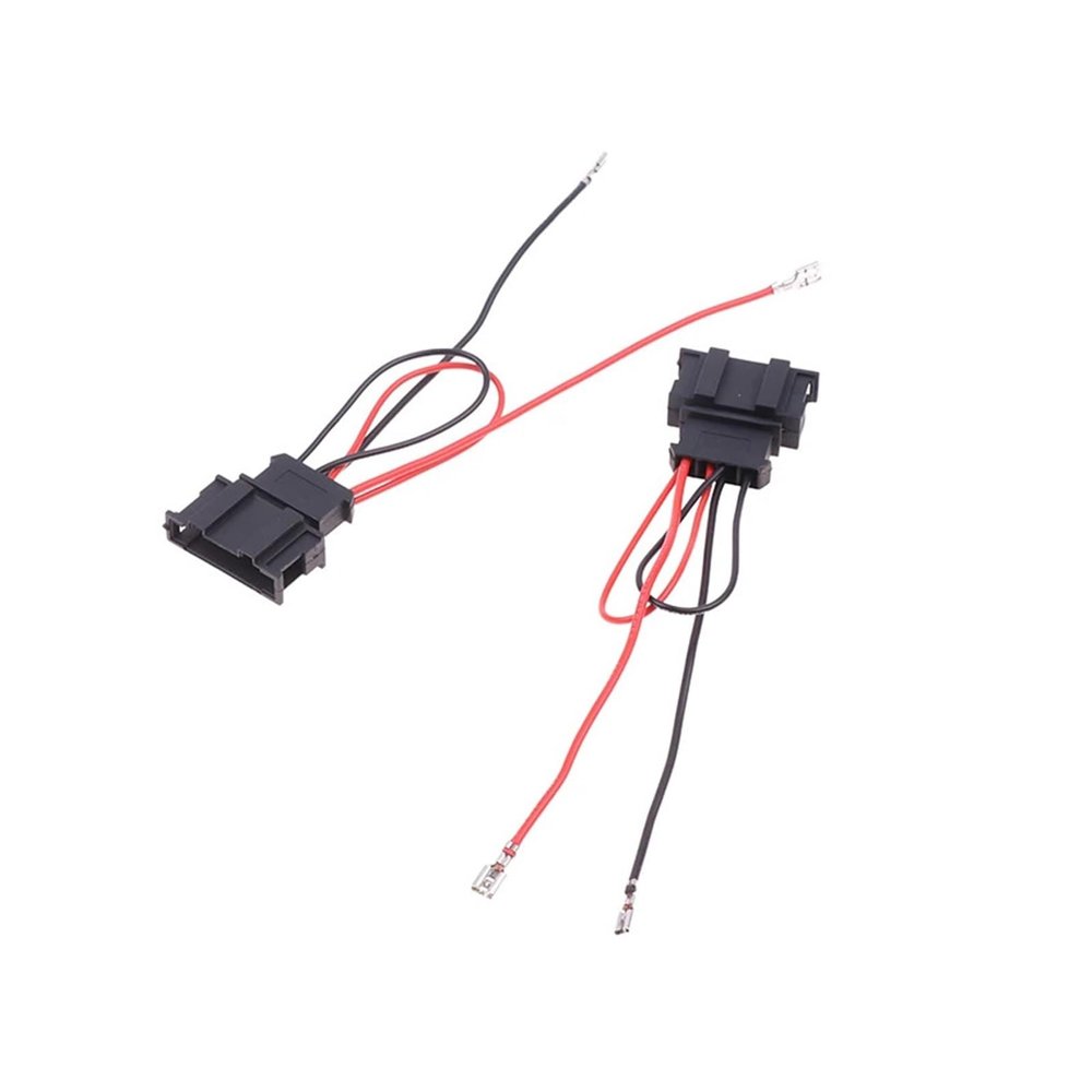 PriaRi 2Pcs Car Spaker Wire Harness Adaptor Replace Vehicle Connection Plug Cable Connector
