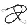 BESPORTBLE 1m Elastic Rope Straps Key Carabiner Nrs Straps for Bundling Black Bungee Cords Hooks for Camping view 1