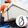 BESPORTBLE 1m Elastic Rope Straps Key Carabiner Nrs Straps for Bundling Black Bungee Cords Hooks for Camping view 2