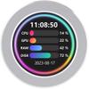 2.1 Inch USB Monitor (Silver), 480x480 Resolution, CPU Cooler Screen/Display Screen for Inside PC/Desktop RGB Ambient Screen, with Music Spectrum Analysis Function, Type-C Interface view 1