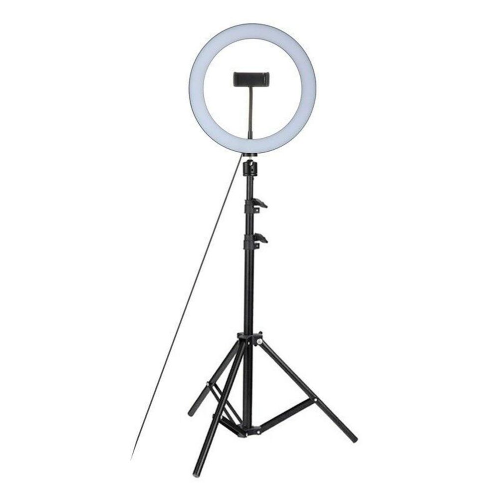 DirectNine Basics Ring Light Kit with Phone Holder and Foldable Tripod - 26cm Studio Live Led Ring Light for Beauty Photography and Selfies, Adjustable 360 Rotation