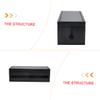 Angoily Wooden Cable Management Box Cord Cover Floor Cable Holder Power Storage Box for Home Office view 3