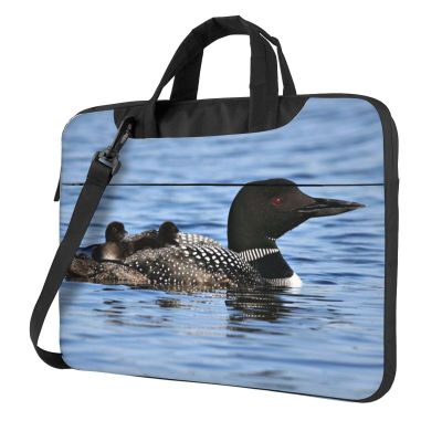 AMAZWI Loon Birds Laptop Bag Case,13/14/15.6 Inch Laptop Messenger Shoulder Bags Durable Computer Bags For Women Men