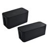 Angoily 2pcs Wire Cover for Cable Management Cord Organizer Travel Plastic Desktop Power Strip Storage Box view 1