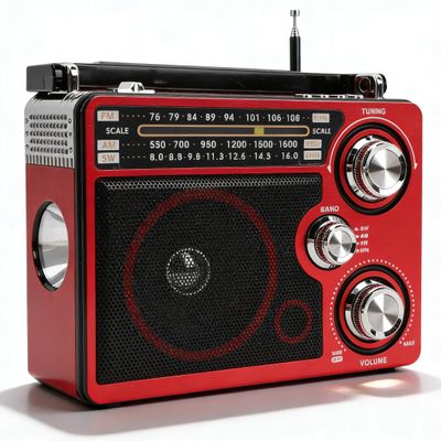 Zunate Full Band Portable Shortwave Radio, AM FM SW LW World Band Radio DSP Good Reception Radio, Shortwave Radio with Best Reception, Long Telescopic Antenna for Home Kitchen Outdoor