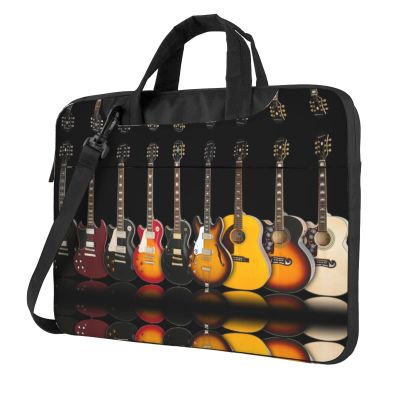 AMAZWI Electric Guitar Laptop Bag Case,13/14/15.6 Inch Laptop Messenger Shoulder Bags Durable Computer Bags For Women Men