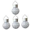 VANZACK Solar LED Hanging Light Waterproof Crystal Ball Lamp for Outdoor Garden Light Control Decorative Lantern for Patio and Yard view 1
