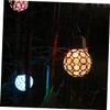 VANZACK Solar LED Hanging Light Waterproof Crystal Ball Lamp for Outdoor Garden Light Control Decorative Lantern for Patio and Yard view 4