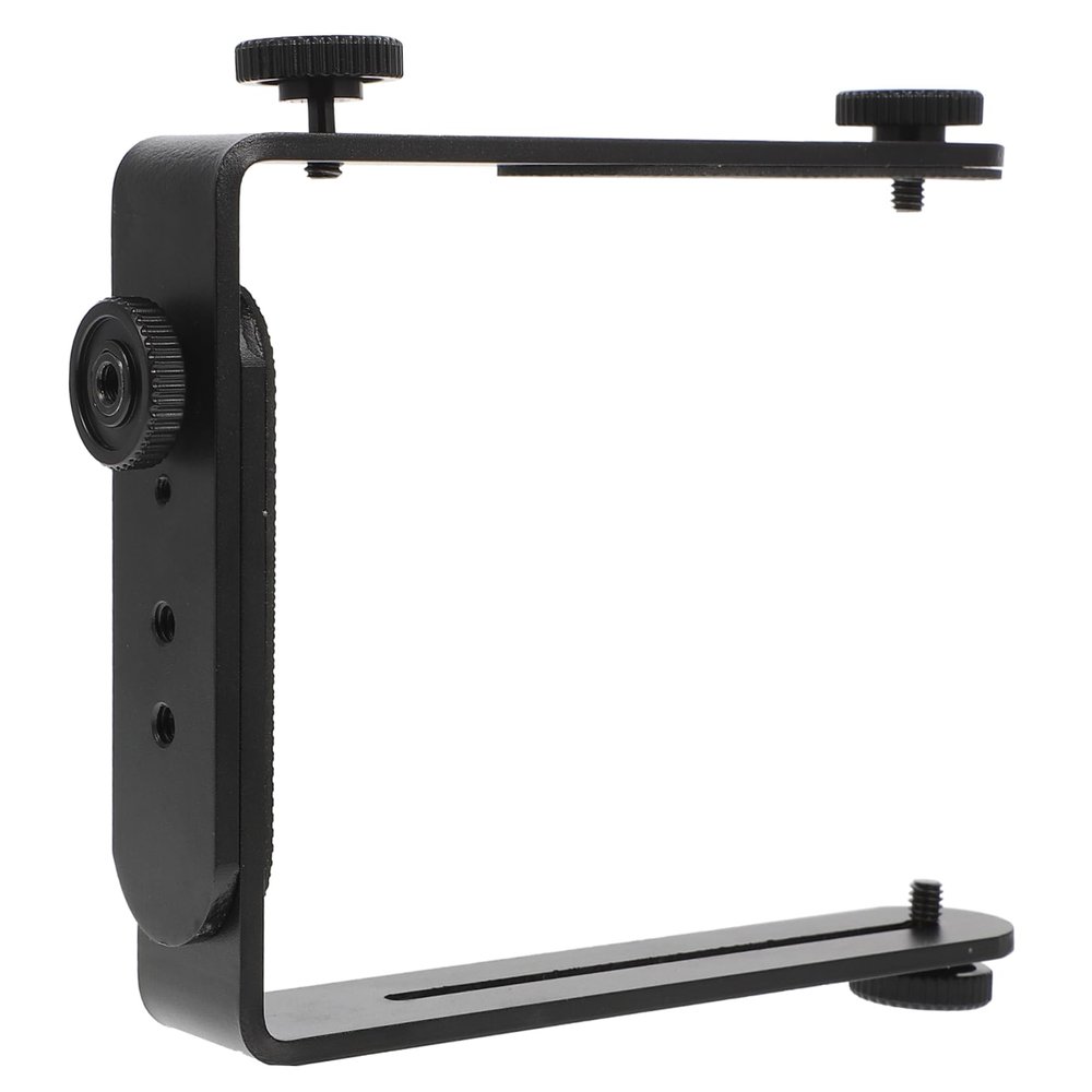 Veemoon Shape Flash Bracket for DSLR l Bracket Camera Vertical Horizontal Mounting
