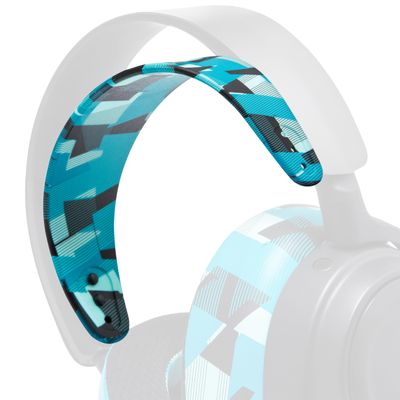 WC HeadbandZ Arctis Nova - Upgraded Silicone Headband for Arctis Nova Headsets by Wicked Cushions - Enhanced Flexibility, Comfort, and Style with Matching Earpad Designs | Cyan Prism