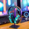 WC HeadbandZ Arctis Nova - Upgraded Silicone Headband for Arctis Nova Headsets by Wicked Cushions - Enhanced Flexibility, Comfort, and Style with Matching Earpad Designs | Cyan Prism view 3