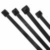 UV Stabilized Cable Ties, 30 lb Tensile Strength, 5.7 in L, Black, 100 EA/BG view 1