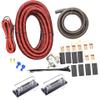 225FWY 4 AWG Red Snakeskin Braided Sleeving 200 Amp Heavy Duty Auxiliary ANL Fuse Battery Isolator Kit view 1