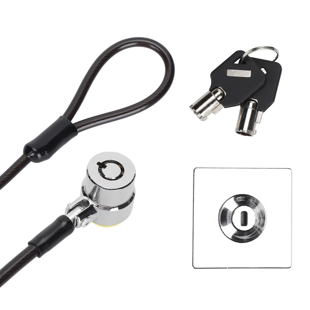 Laptop Lock Computer Lock Laptop Lock Cable Laptop Lock Antitheft Galvanized Environmental Computer Security Cable with Lock Base for Os X