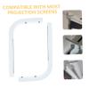 DirectNine Basics 2pcs Projector Bracket Ceiling Projector Mount Home Theater Projector Mount Ceiling Metal Stand Metal Projector Screen L-Bracket Proyectores para Casa Wall Mount Iron White, 27.5x16cm view 4