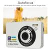 2.7in 4K 56MP HD Digital Camera, 4K UHD 20X Zoom 56MP Camera Vlogging Camera Portable Vlogging Camera for Girls Boys Teenagers (Silver) view 2