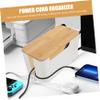 Housoutil 2pcs Box Lid Stylish Desk Cord Organizer for Home Office Storage for and Cables view 3