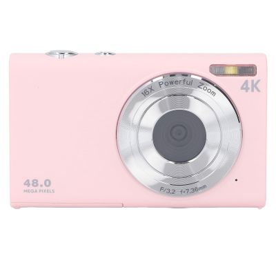 Yunseity 4K Digital Camera, 48MP 1080P Autofocus Anti Shake Digital Point and Shoot Camera, 16X Digital Zoom, 2.8 Inch Screen, Compact Travel Vlogging Camera for Kids Teens Adults