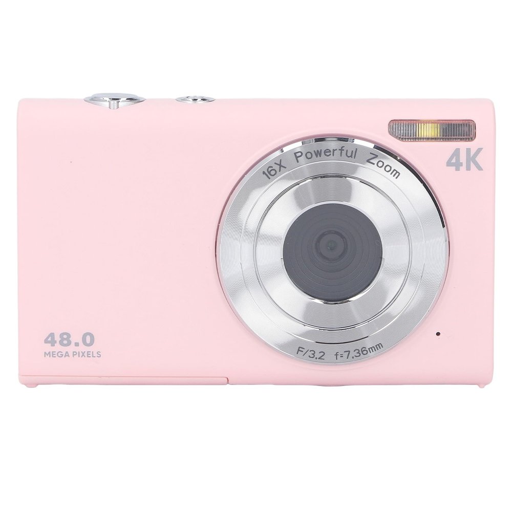 Yunseity 4K Digital Camera, 48MP 1080P Autofocus Anti Shake Digital Point and Shoot Camera, 16X Digital Zoom, 2.8 Inch Screen, Compact Travel Vlogging Camera for Kids Teens Adults