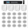 Rockville RCS180-6 Bundle: 184-Watt 6-Zone 70V/100V Commercial Amplifier, (4) WET-5W 40W RMS 5.25" IPX55 Wall Speakers, (20) CCL5T 5" Ceiling Speakers, 25-Items view 1