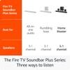 Amazon Fire TV Soundbar Plus with subwoofer and surround sound speakers (newest model), 5.1 channel, Dolby Atmos, clear dialogue view 2