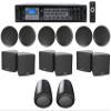 Rockville Bundle: (1) RCS350-6 350 Watt 6 Zone 70v Commercial Amplifier Bundle with (6) 3.5" Black Wall Mount Speakers & (2) 5.25" Pendant Speakers & (6) CC65T 6.5" Ceiling Speakers(15 Items) view 1
