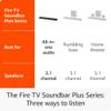 Amazon Fire TV Soundbar Plus (newest model) with built-in subwoofer, 3.1 channel, Dolby Atmos, clear dialogue view 2