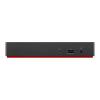 ThinkPad Docking Station 40AY0090US USB-C Dock (40AY) + UltraHD HDMI Cable + 2 Displayport Cables + Connectivity Bundle, Type-C Gen2 4K Dock view 3