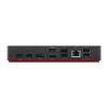 ThinkPad Docking Station 40AY0090US USB-C Dock (40AY) + UltraHD HDMI Cable + 2 Displayport Cables + Connectivity Bundle, Type-C Gen2 4K Dock view 4