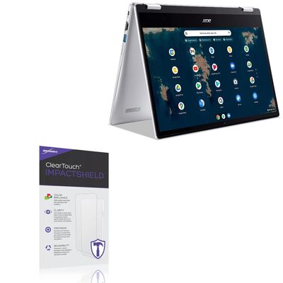 BoxWave Screen Protector Compatible with Acer Chromebook Spin 314 (CP314-1HN) - ClearTouch ImpactShield (2-Pack), Impenetrable Screen Protector Flexible Film
