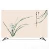 ABANO 32-100in Lotus Flower Indoor TV Dust Cover, TV Cover for LCD/LED Protective Cover Liquid Crystal Display Protective Case Dustproof TV Screen Protector Bedroom Living Room Decoration view 1