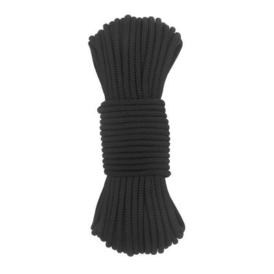 NewDoar Static Climbing Rope 6mm Accessory Cord Rope,for Arborist Tree, Mountaineering, Sailboat Rope,Dock Lines,Hauling Dragginge-Black/30M