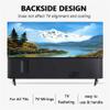 ABANO 32-100in Lotus Flower Indoor TV Dust Cover, TV Cover for LCD/LED Protective Cover Liquid Crystal Display Protective Case Dustproof TV Screen Protector Bedroom Living Room Decoration view 3