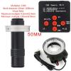 JOEBO Microscope Kit 2K 48MP HD 1080P HDMI USB Digital Video Microscope Camera 100X 300X C-Mount Lens Microscope Lens Adapters (Color : 130X 50MM) view 2