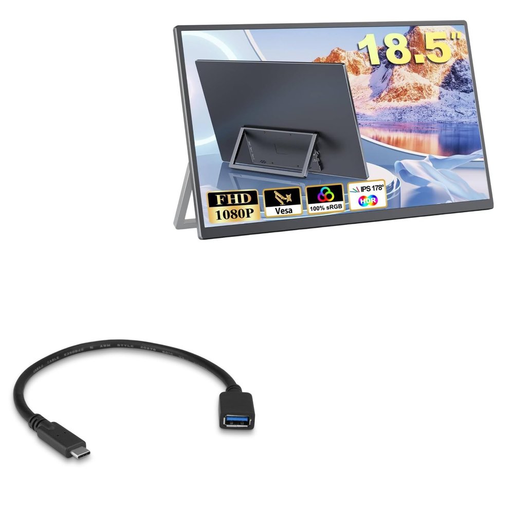 BoxWave Cable Compatible with COOLHOOD YY173DM2K (17.3 in) - USB Expansion Adapter, Add USB Connected Hardware to Your Phone