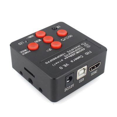 JOEBO Microscope Kit 2K 48MP HD 1080P HDMI USB Digital Video Microscope Camera 100X 300X C-Mount Lens Microscope Lens Adapters (Color : 48MP 2K Camera)