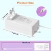 MIWISE Power Supply Adapter DC24 3.5A 84W AC to DC Converter Transformer 100-240V AC Input,for COB LED Strip, CCTV Camera,White,2.1mm X 5.5mm US Plug view 2