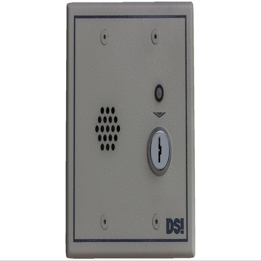 DirectNine Basics Door Management Alarm, Double Bit Key Switch, 96/103 dB, 12/24 Volt AC/DC at 250 Milliampere, 4.6"" Width x 2.3"" Depth x 4.6"" Height, Beige, with Tamper Switch