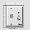 DirectNine Basics Door Management Alarm, Double Bit Key Switch, 96/103 dB, 12/24 Volt AC/DC at 250 Milliampere, 4.6"" Width x 2.3"" Depth x 4.6"" Height, Beige, with Tamper Switch view 2