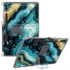 CGFGHHUY for Samsung Galaxy Tab S9 Ultra Case Clear Slim Lightweight Kickstand Protective Transparent TPU Case with Pen Holder Tablet Cover for Galaxy Tab S9 Ultra 5G 14.6 inch,Beautiful Green Marble view 1